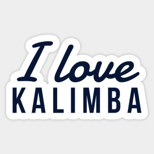 I Love Kalimba Sticker